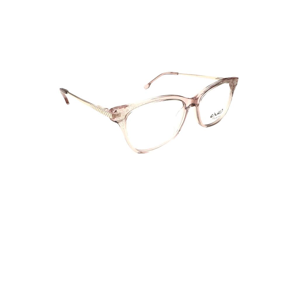 NEW Exces PRINCESS 176 Crystal pink gold square Eyeglasses